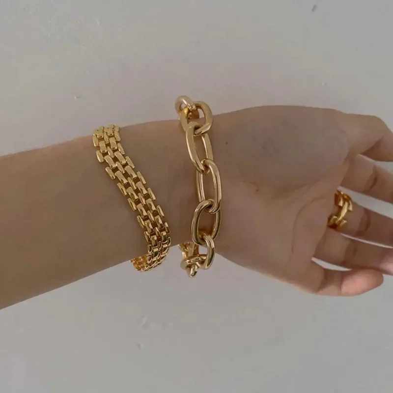 

Латунные с 18K золотым паве крупные массивные браслеты дизайнер T Show подиумное платье ювелирные изделия редкие в Instagram Япония корейский