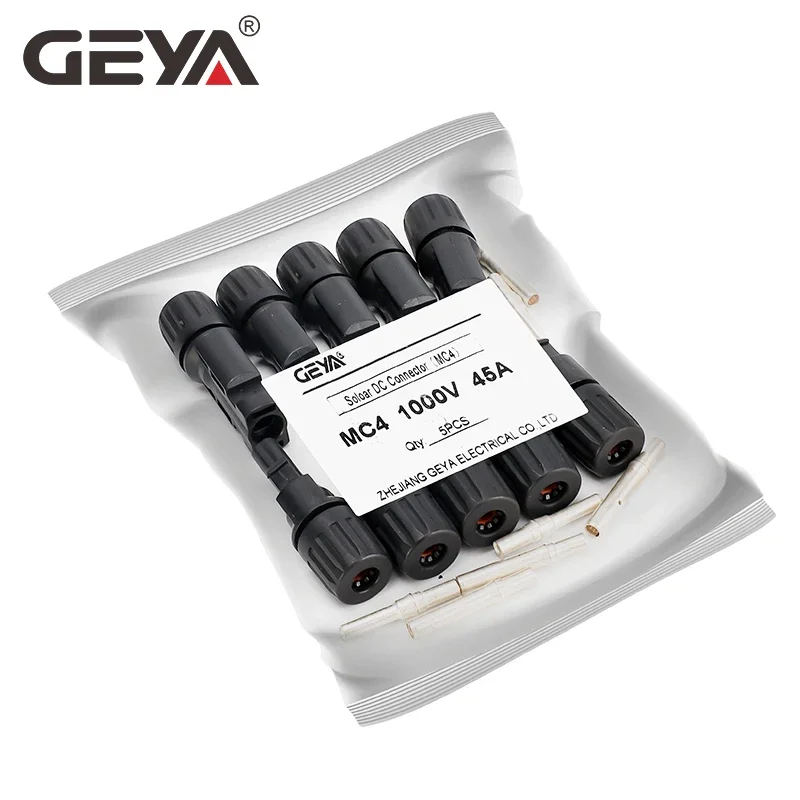 GEYA-5 pares de conectores de Cable de enchufe Solar para paneles solares,  sistema fotovoltaico, 30A, 45A, 1000VDC, 1500VDC