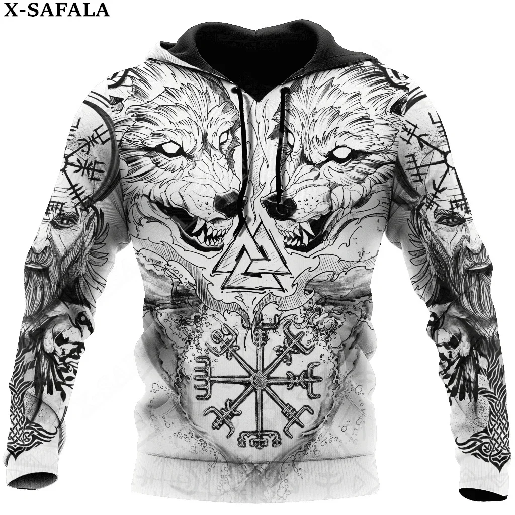 

Odin Viking Tattoo Symbol Fenri Wolf 3D Print Zipper Hoodie Man Female Pullover Sweatshirt Hooded Jacket Jersey Tracksuits-4