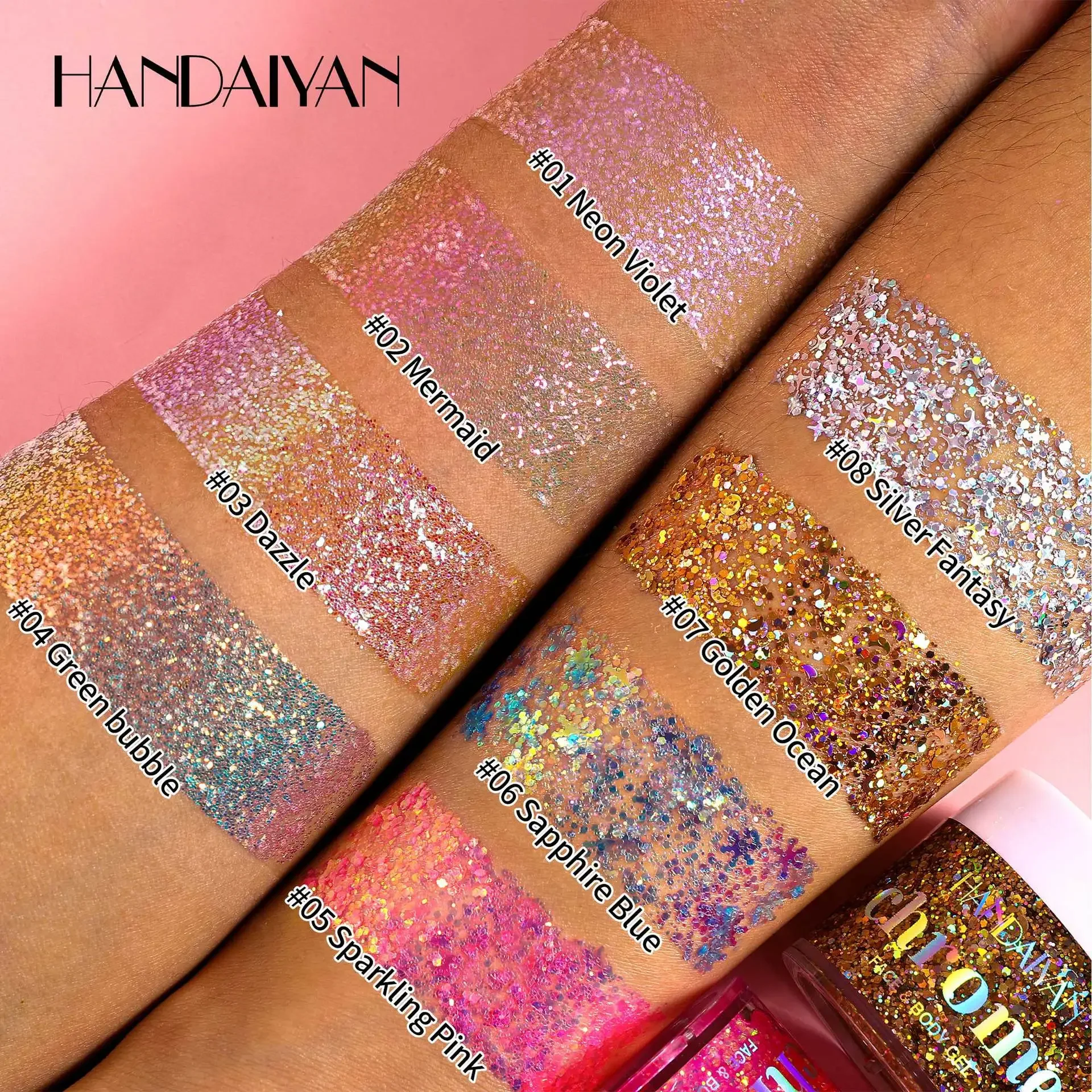 Sequins Glitter Gel Fine Shimmer Gel Liquid Blue White Eyeshadow Pearl Gloss Nail Hair Body Face Multifunction Makeup Decoration 6