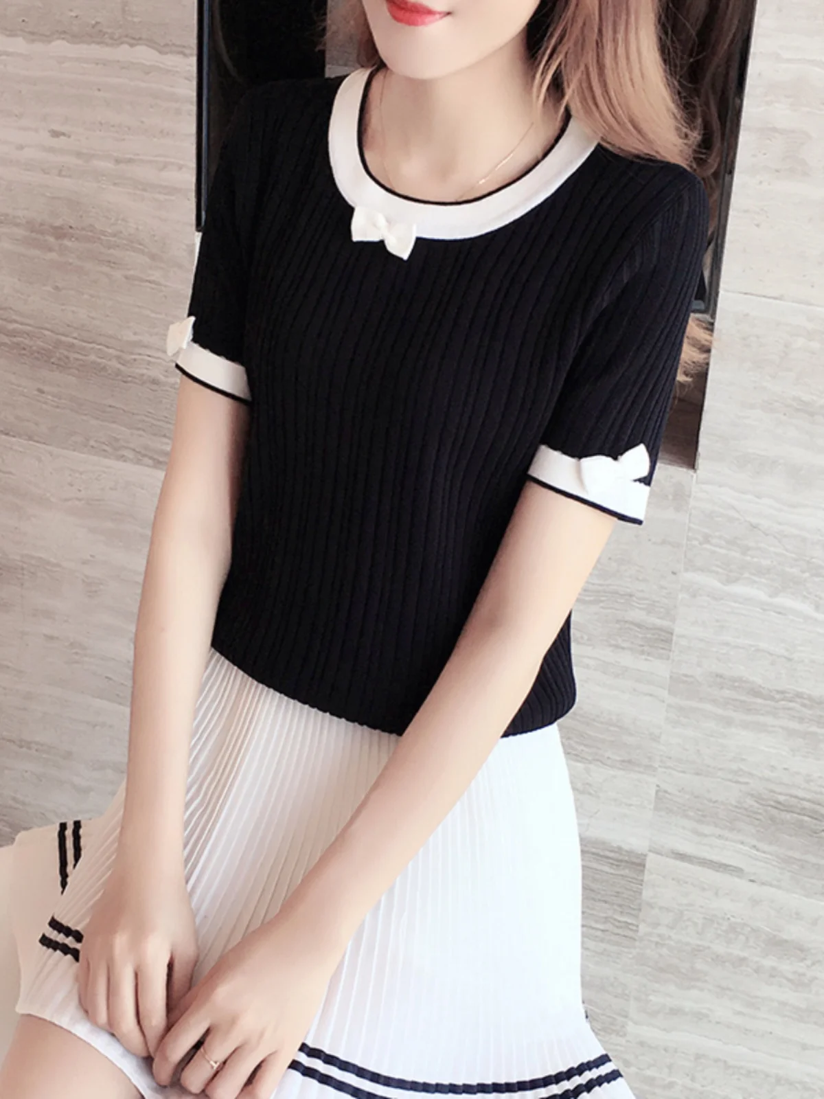 New  Summer   Short Sleeve Slim Breathable Golf t for Women, Quick-Drying