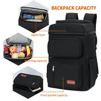 Large Capacity Thermal Picnic Cooler Backpack Outdoor Camping Meal With Bottle Opener 100% Leakproof Insulated Beer Cooler Bags 2