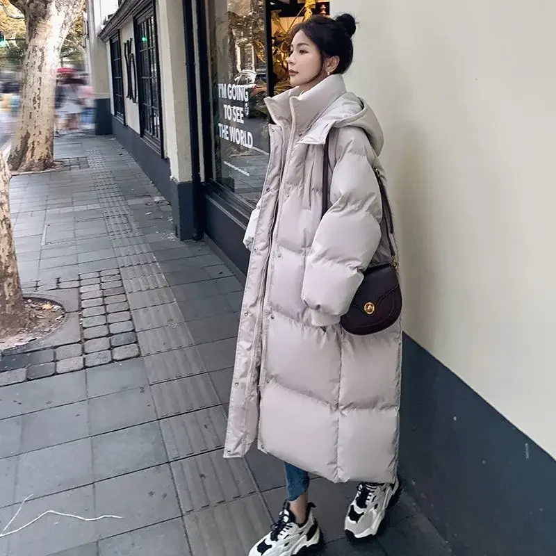 

2023 New Oversize Bread Jacket Down Jacket Women's Mid-Length Cotton Coat Thick Cotton Coat Winter Fashion Casual Comfort Coat