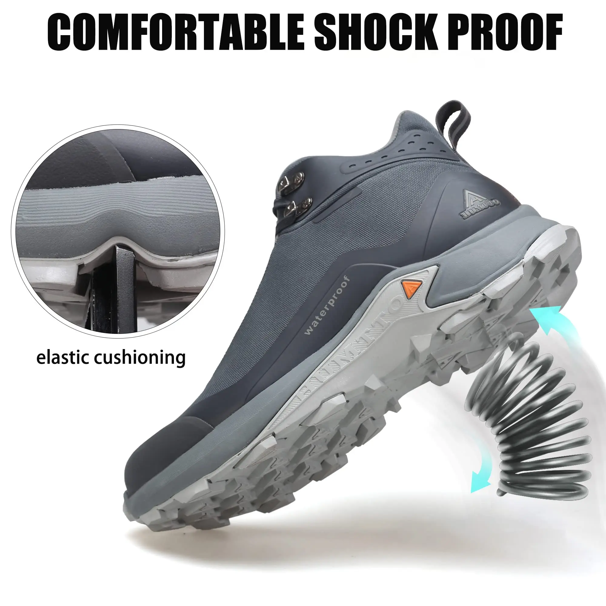 HUMTTO Waterproof Hiking Ankle Boots Winter Sports Trekking Shoes for Men Luxury Designer Outdoor Climbing Hunting Mens Sneakers hiking shoes rock climbing shoes