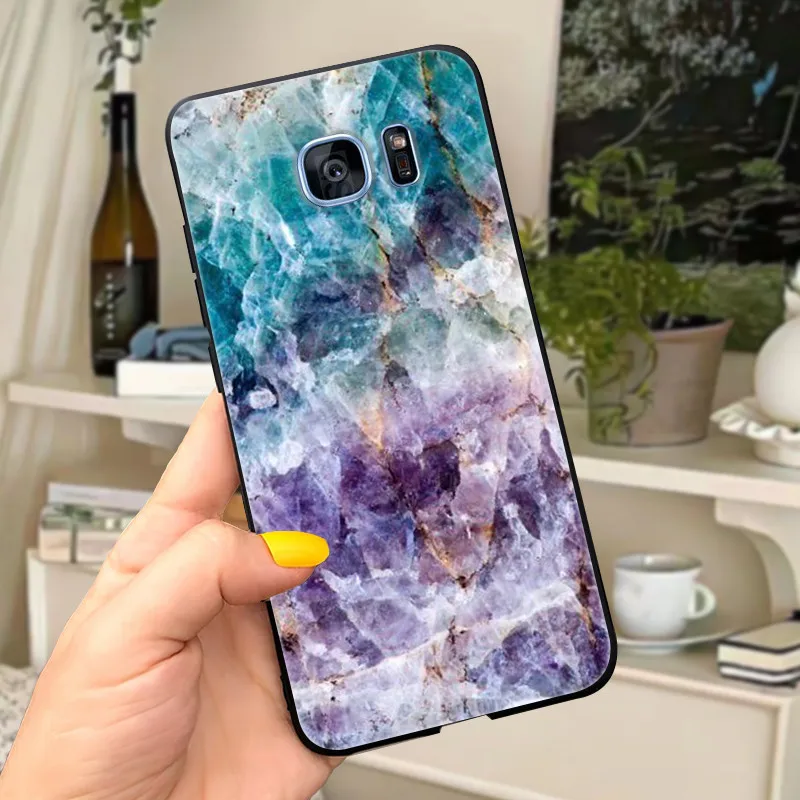Cute Letters Soft Silicone Phone Case Cover - For Samsung Galaxy S7 Edge
