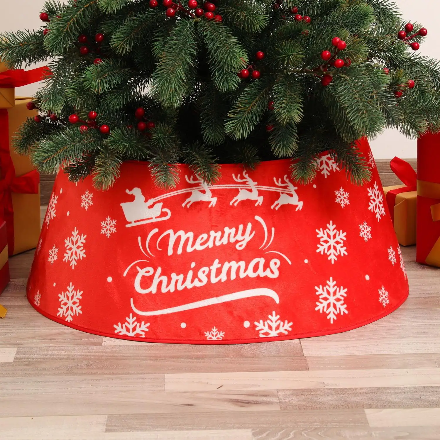 Christmas Tree Decor Surround Base Merry Christmas Decorations for Home Xmas Ornaments Navidad Tree Skirts Natal Noel 2023