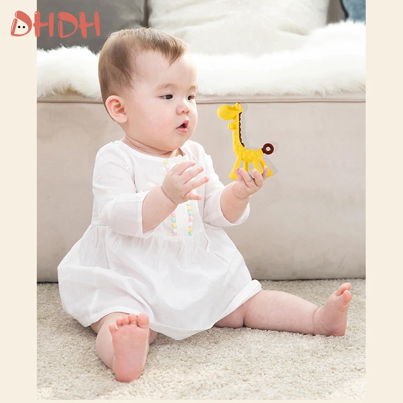 Baby Silicone Teething Training Toothbrush BPA Free Banana Shape Safe Toddle Teether Chew Toys Teethers Soothe Babies Gums - 4