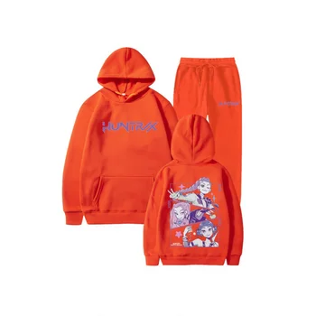 2025New موضة KpopHunting Witch Group مقنعين فضفاضة تناسب الرجال والنساء مجموعة البلوز الرياضية غير رسمية 5