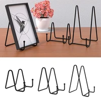Plate Stands for Display Iron Easel Display Stand Holder Metal Frame for Pictures Photo Decorative Dish Tabletop Art Home Office 1