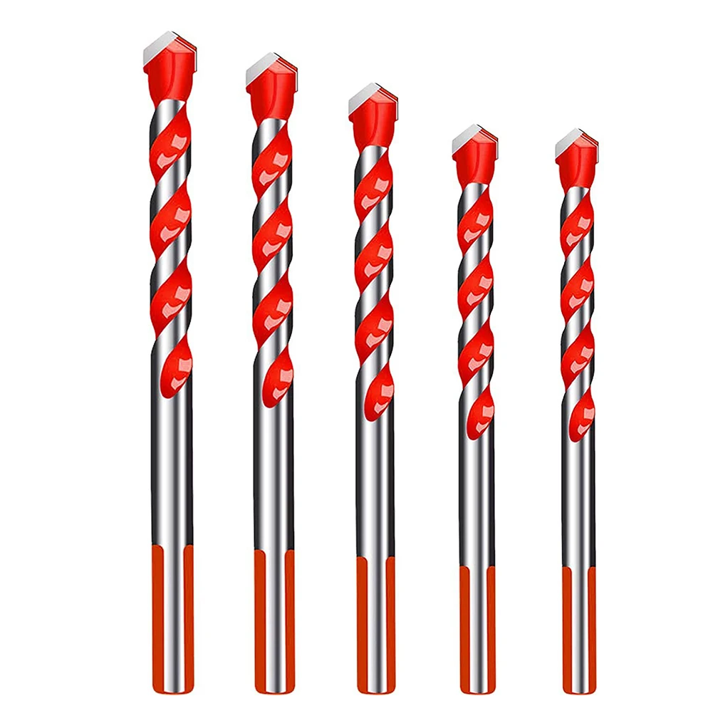 

5PCS Drill Bits Multifunctional Ceramic Wall Tile Marble Glass Punching Hole Working Saw Drilling Bits 6/8/10/12mm