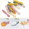 3PCS Cute Baby Learning Spoons Utensils Set Newborn Feeding Spoon Set Toddler Scoop Weaning Cutlery Children‘s Tablewar 4