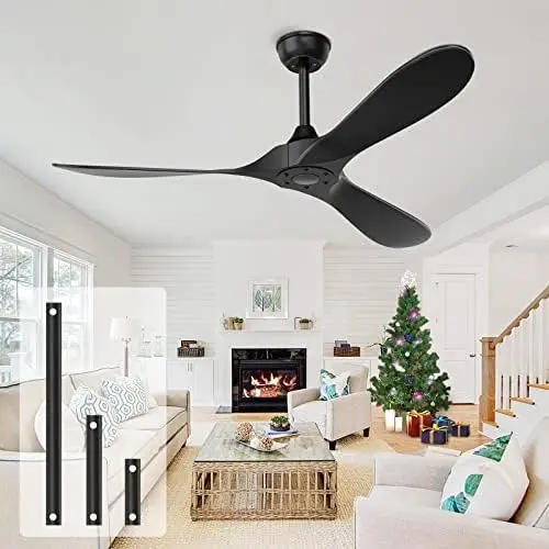 

Remote Outdoor Ceiling Fans for Patios Modern No Light,52-Inch,White