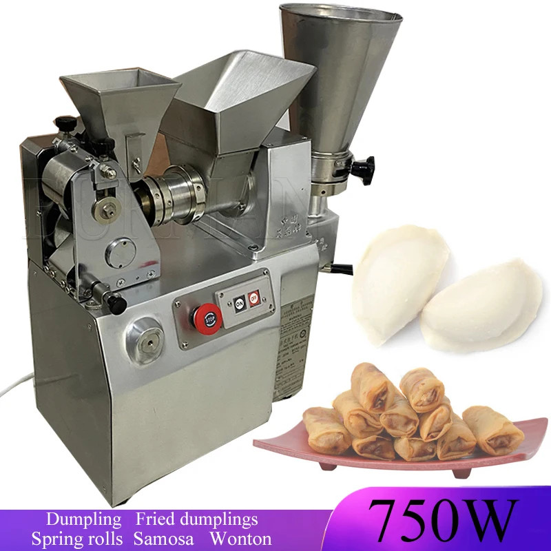 

750W Electric Automatic Curry Samosa Dumpling Spring Roll Making Machine