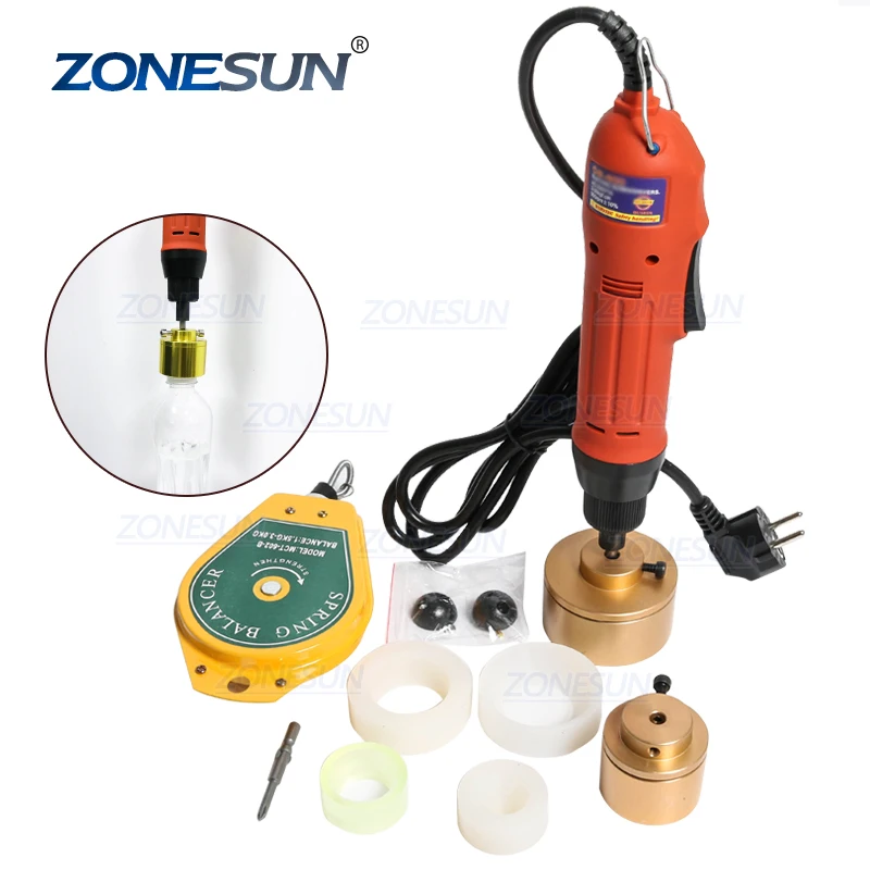 

ZONESUN ZS-XG600 Hand Held Screw Capping Machine Manual Plastic Bottle Screw Capper Cap Sealing Machine