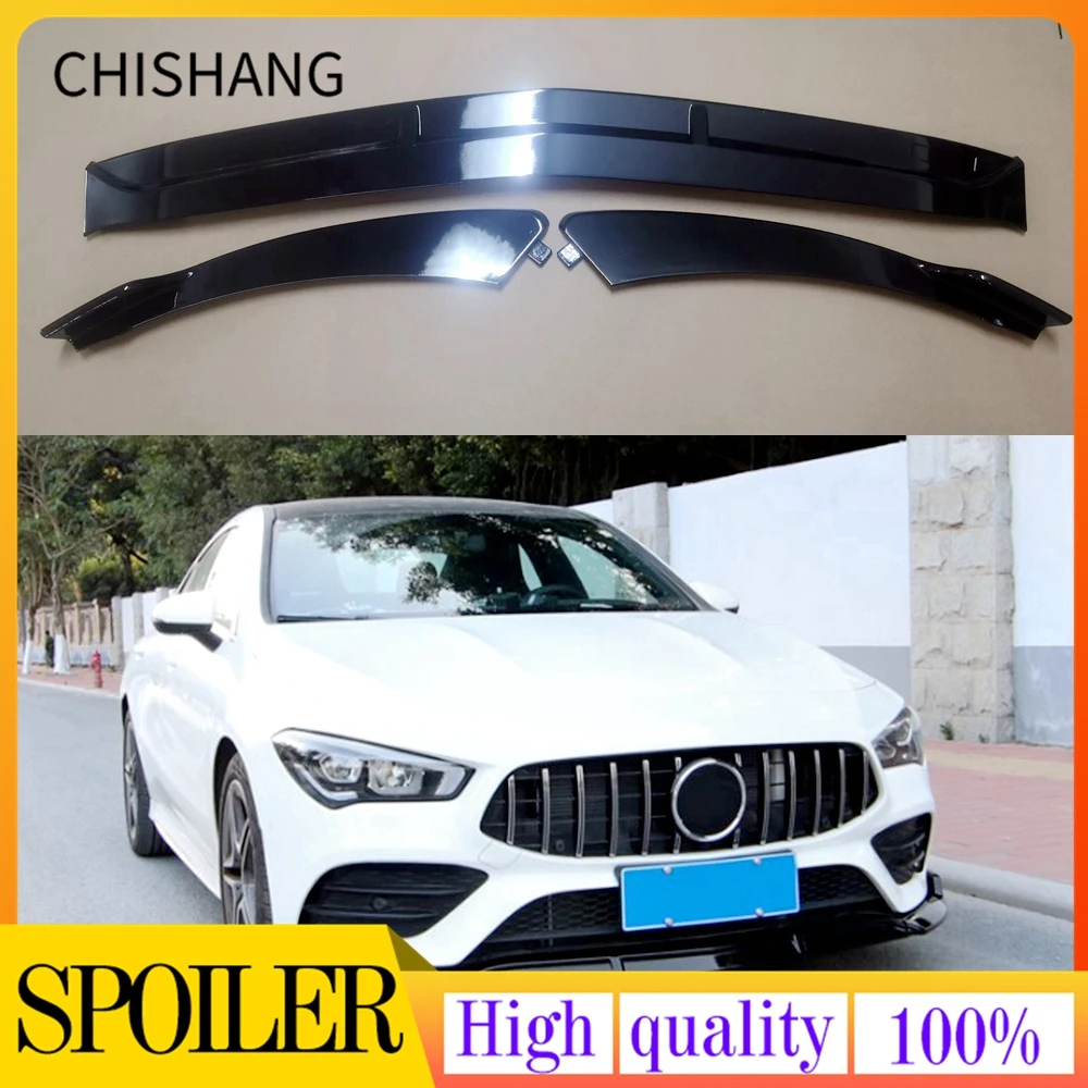 

For BENZ W118 NEW CLA Body kit spoiler 2019-2020 C118 CLA200 220 300 ABS Rear lip rear spoiler front Bumper Diffuser Protector