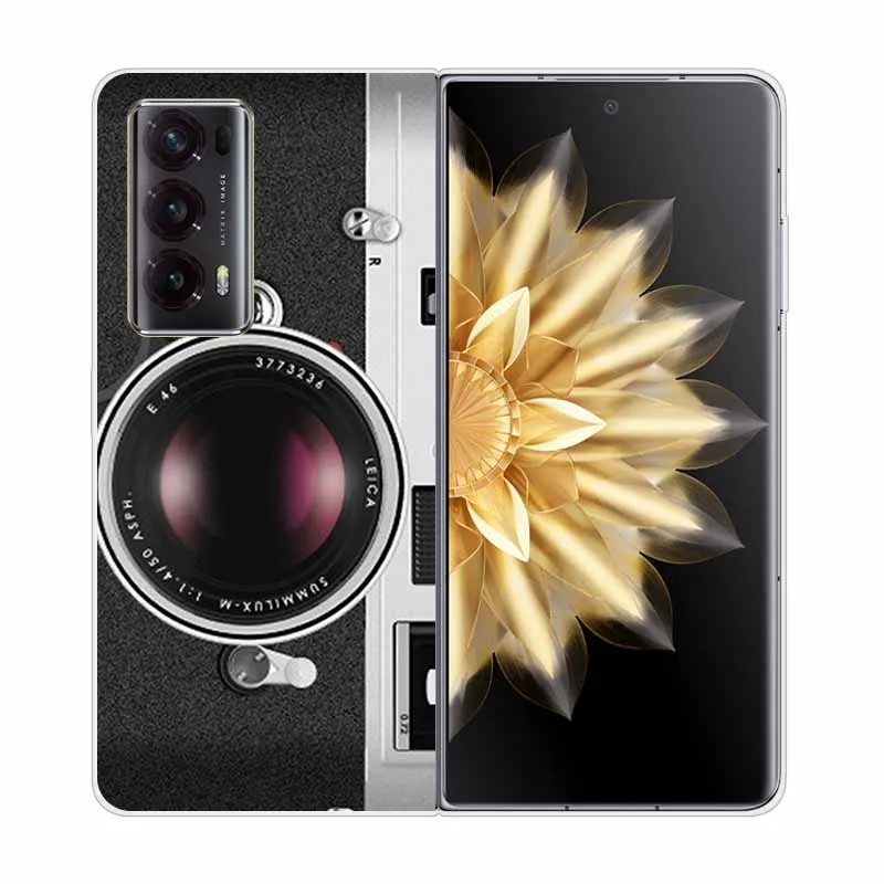Enhanced Clear Print Hard Case with Wolf and Lion Design