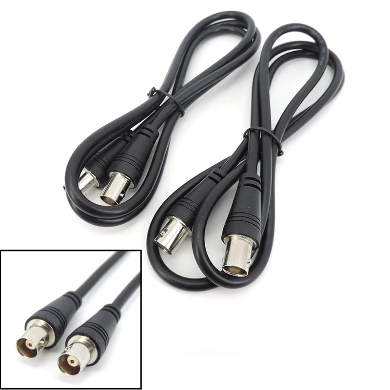 

1M BNC female to Female Plug Q9 CCTV Extension Coaxial Line Cable female to female Security video camera Monitoring L1