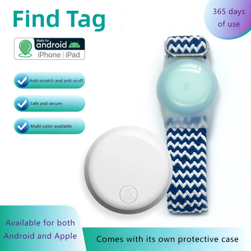For Apple Android Smart Airtag Key Finder Locator GPS Tracking Device Bluetooth Anti Lost Air Tag Alarm Reminder For Pet