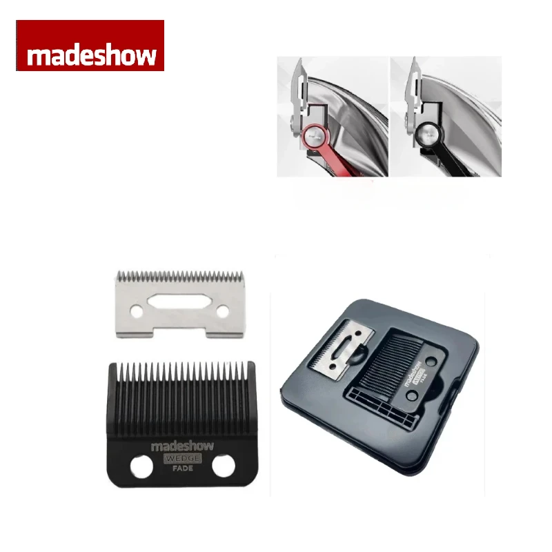 Madeshow M5F M10 R66 R77F Original Ultra Thin Fade Blade Hair Clipper Wedge Cutter Head Trimmer Replacement Accessory hair trimmer,hair clipper