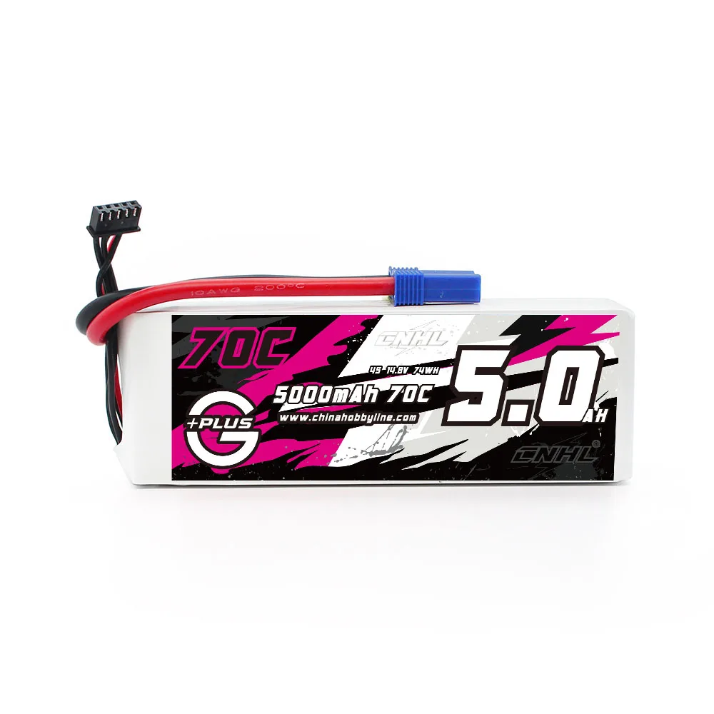 Batterie LiPo 4S 5000mAh 70C EC5 pour RC