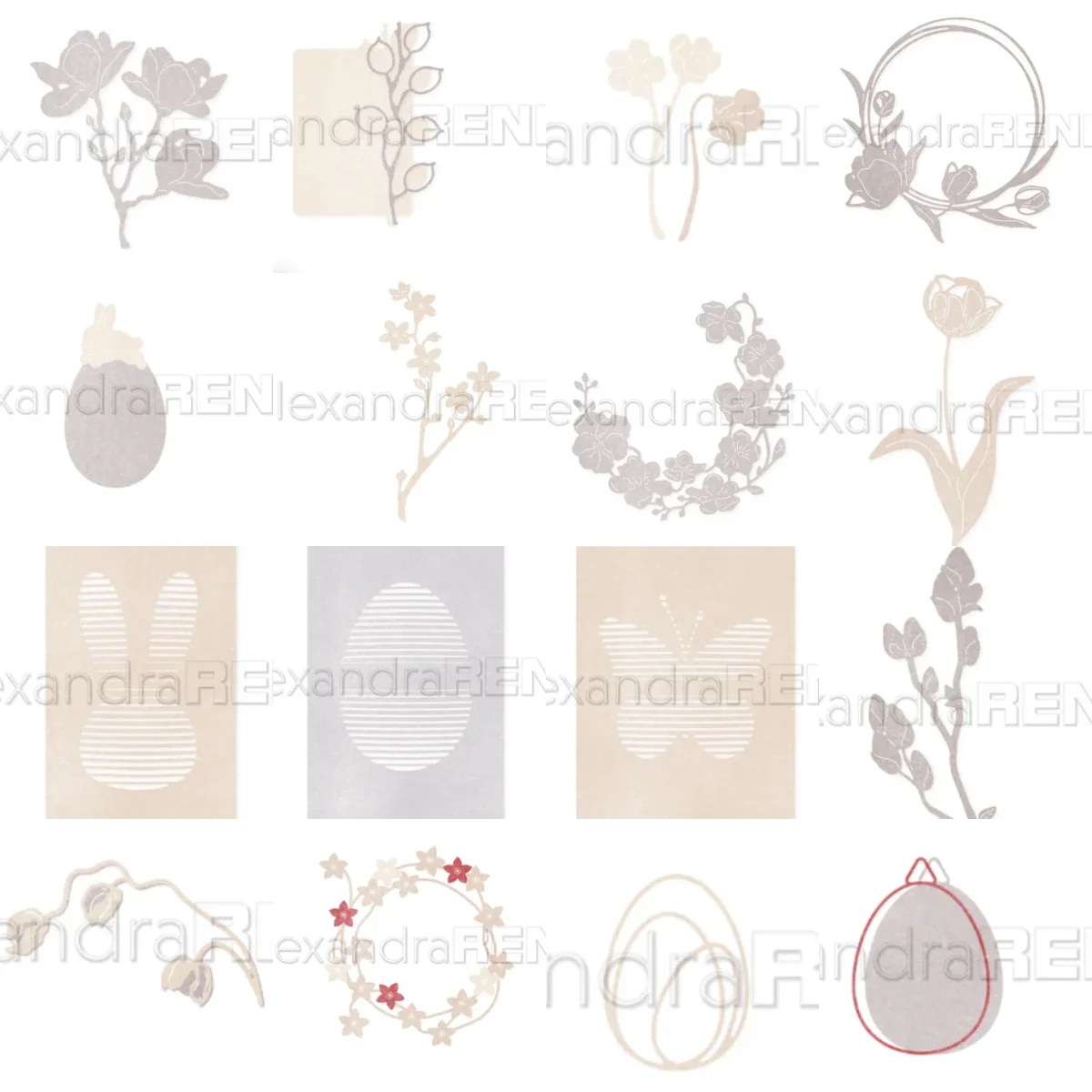 Butterfly Rabbit Flower Dies Scrapbook Diary Decoration Stencil Embossing Template DIY Greeting Card Handmade
