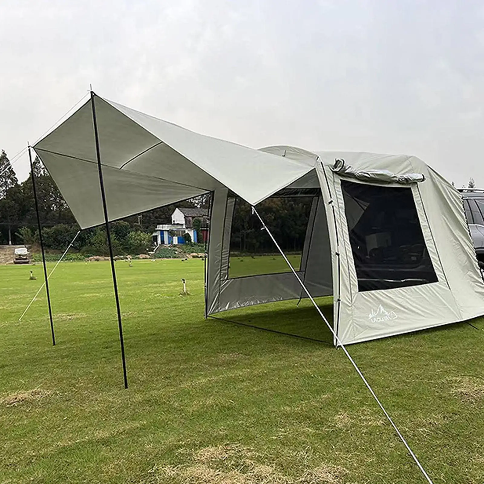 Portable Waterproof Car Rear Tent Camping Shelter Outdoor Trailer Roof Top for Beach