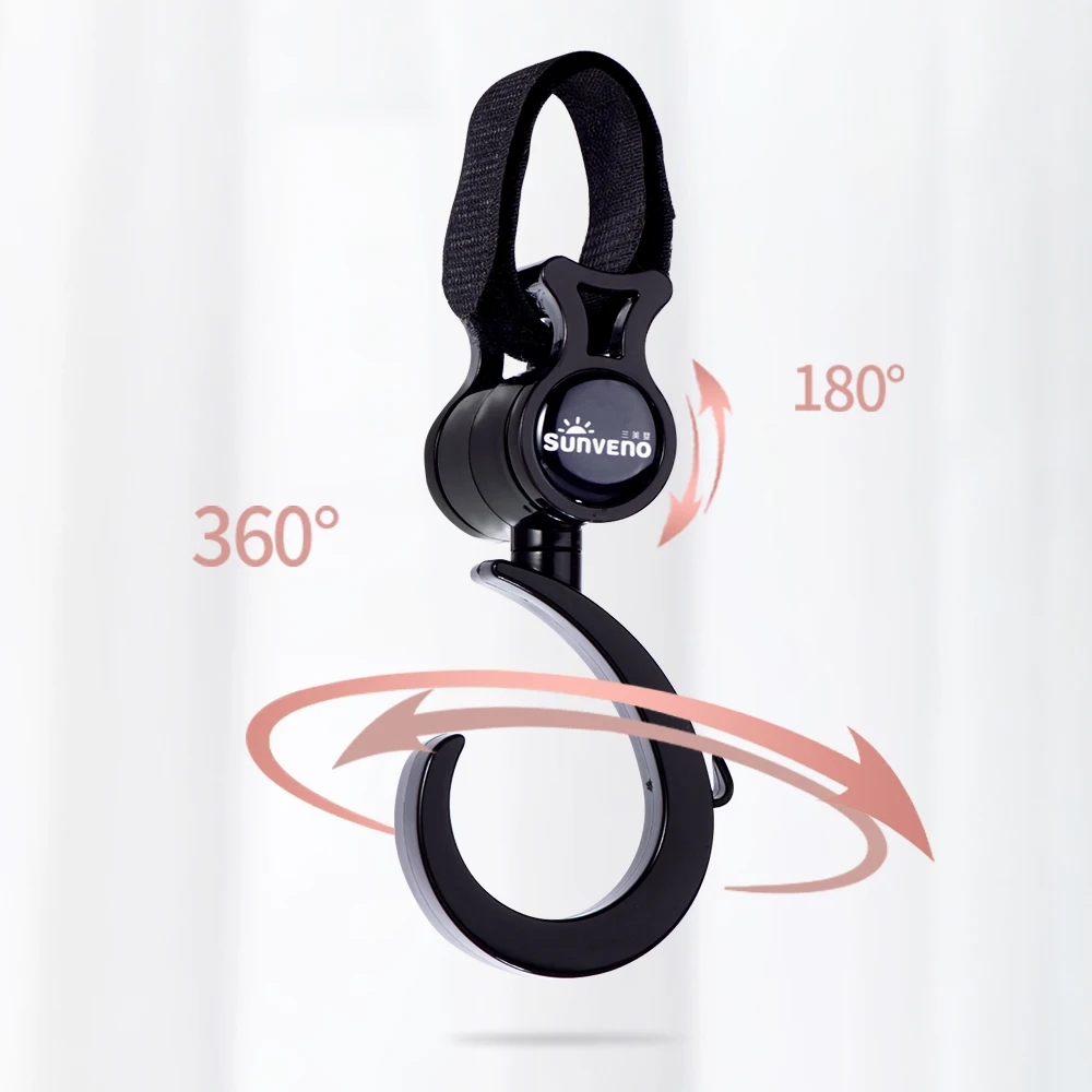 Baby Stroller Hooks Pram Rotate 360 Diaper Bag Hanger Baby Kids Activity Gear Stroller Accessories 2pcs/set