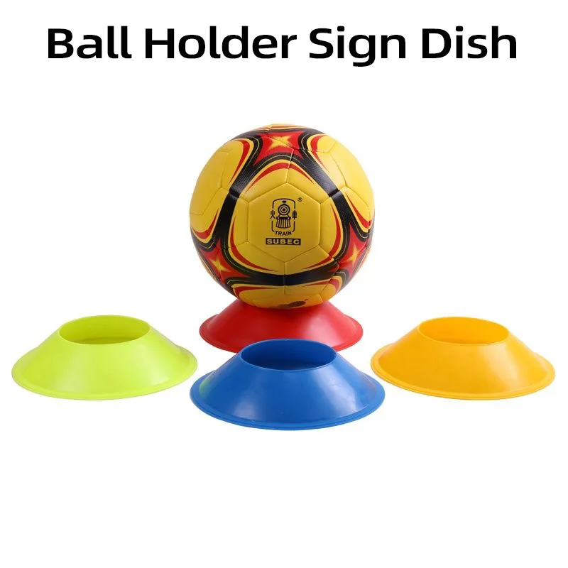 2/4 Pcs A Set Football Ball Holder Training Sign Dish Pressure Thickened Resistant Cones Marker Discs Outdoor Sports Accessory