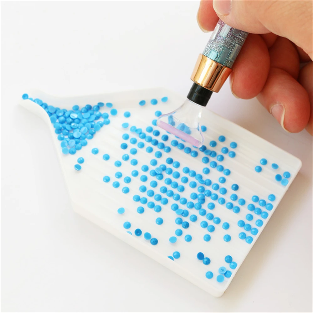 Diamant Malerei Kunststoff Perle Sortiersc halen Strass Platte Tablett Kreuz stich Stickerei Edelstein Nail Art Punkt ier werkzeug DIY Handwerk – Detail 18