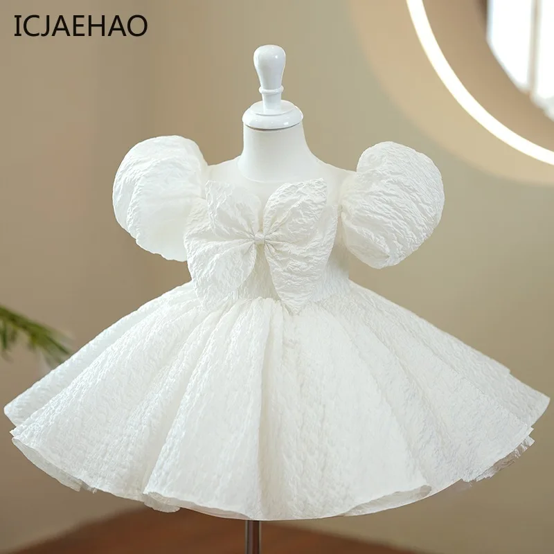 

Baby Luxury Princess Sequins Ball Gown Girls Wedding Bridesmaid Dress Infant Birthday Christening Outfit Boutique Clothes 2024