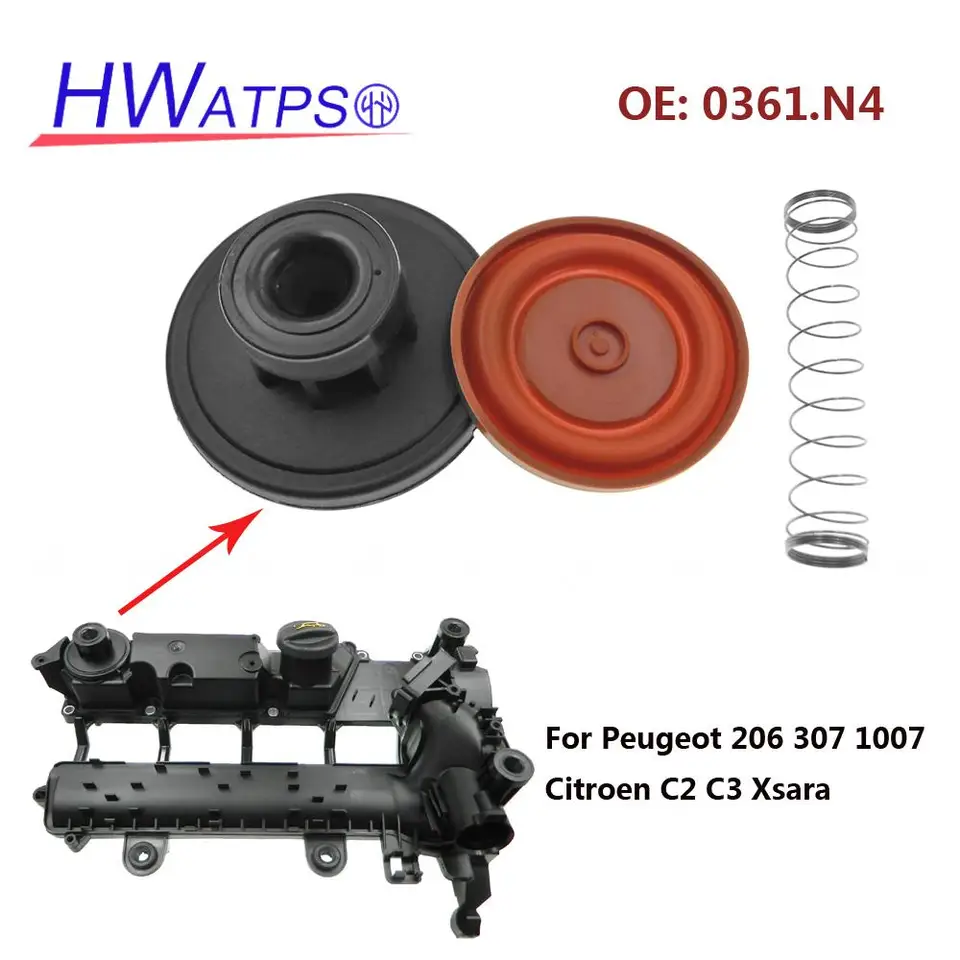 Vuzmode 5607164 0248G3 Kit De Réparation De Couvercle De Soupape PCV Avec Membrane, For Peugeot, 206 306, For Citroën, C15, For Fiat, For Opel, Alfa 1.9D 93184455 93178491 G5 Couvercle De Reniflard De
