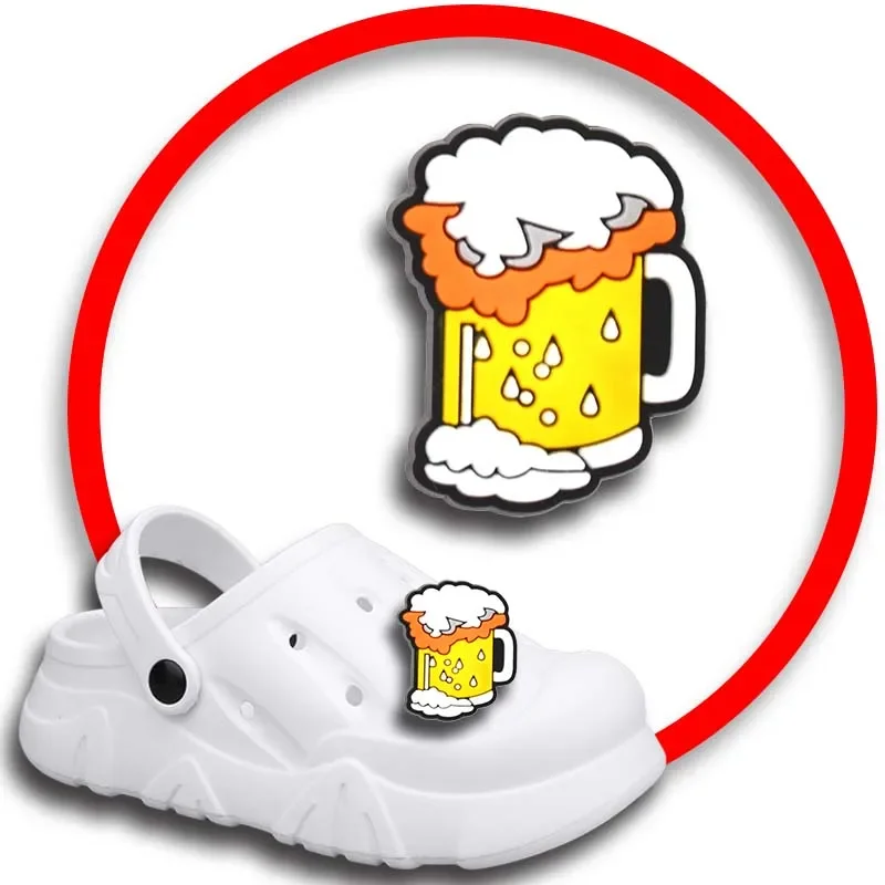 

Комплект булавок для Crocs, шармы, аксессуары для обуви, украшение для пива, джинсы, женские сандалии, пряжка, Детские сувениры, мужские значки, подарок для мальчиков и девочек