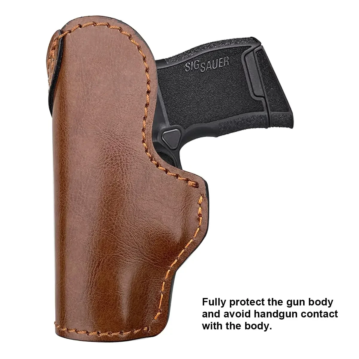 IWB Leather Gun Holsters for Small Pistols : Ruger LCP380 LCP II Sig Sauer P365 P238 P938 Walther PPK 380 CCP S&W Bodyguard 380