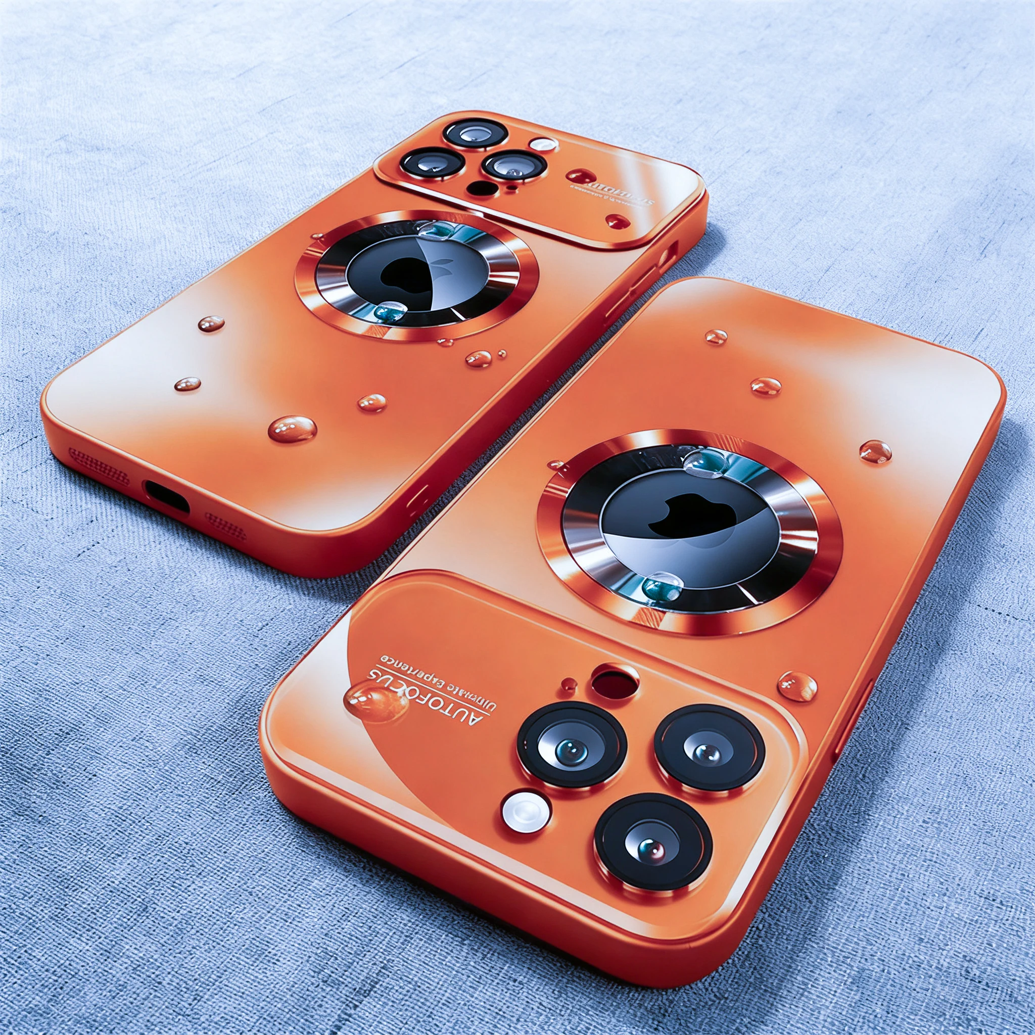 Premium Frosted Magnetic Phone Case with Full Lens Protection - Solid Color Cover