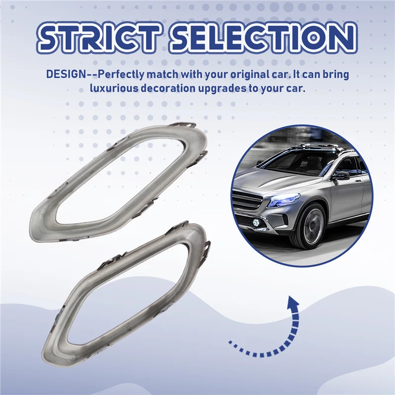 For Mercedes Benz GLC-2025 2548858300 2548858400 Car Rear Exhaust Muffler Tip Tail Pipe Black