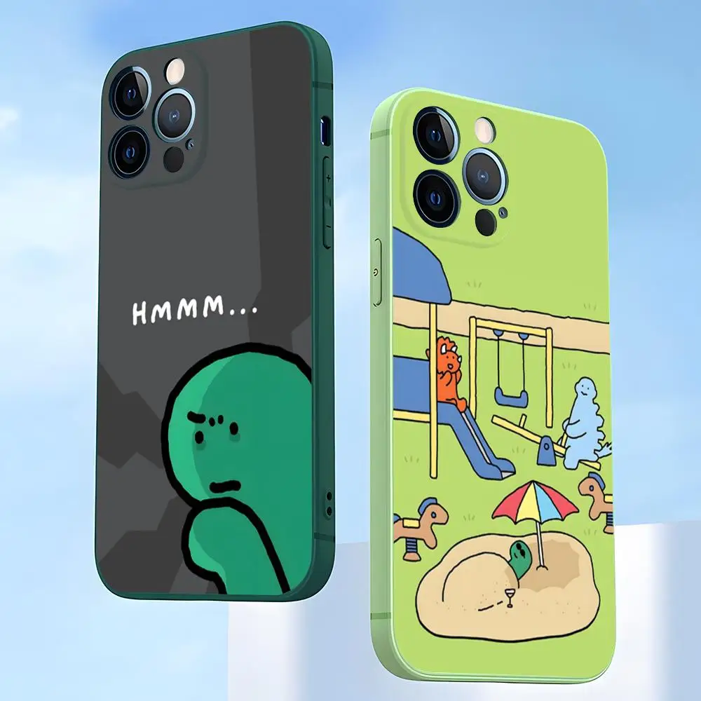 J-Joguman Studio Phone Case 2023 Hot Dark Green Per Iphone 12Pro 13 14 11 Pro Max Mini Xs X Xr 7 8 6 Plus Se2020 Cover