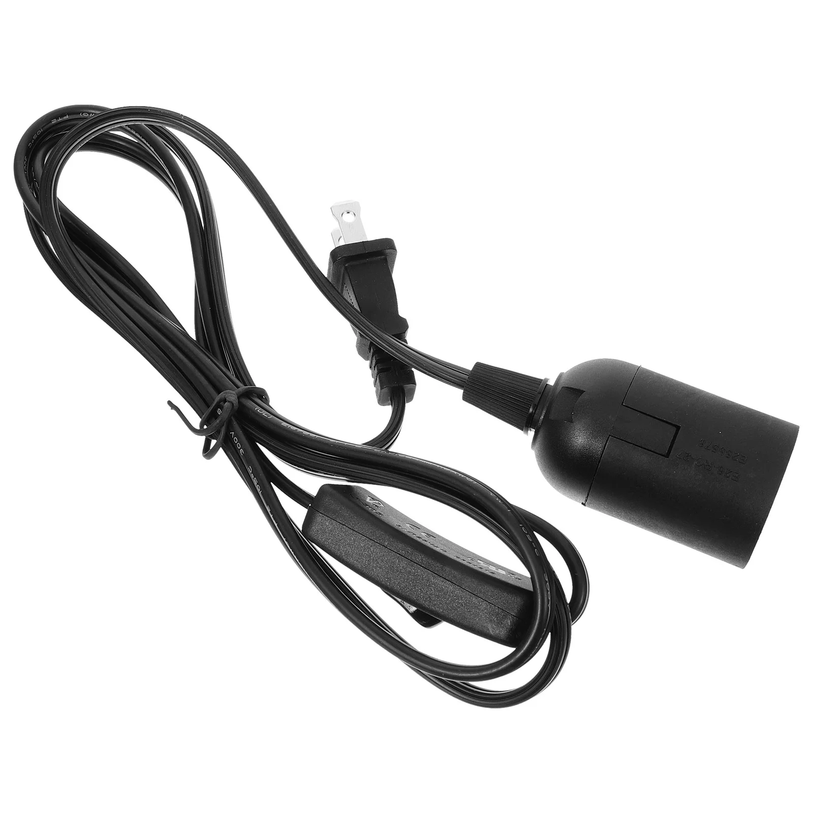 

American Desk Lamp Accessories Light Bulb Socket with Cord Holder Sockets and Parts Plastic Outlet Extension