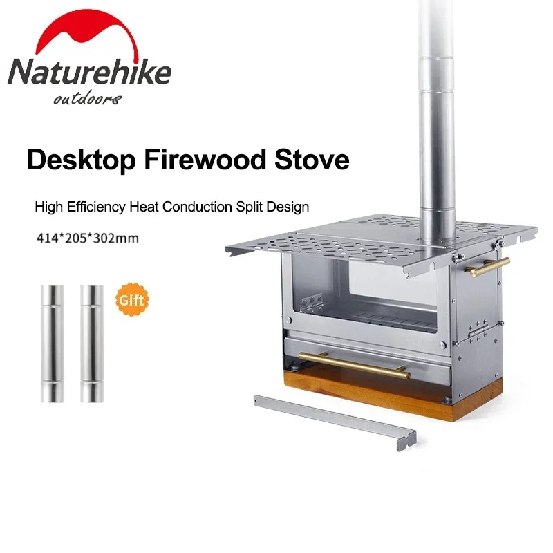 

Naturehike Camping Wood Stove Detachable UltraLight Portable Desktop Heating Stove Outdoor Picnic BBQ Heating Cooking Stove