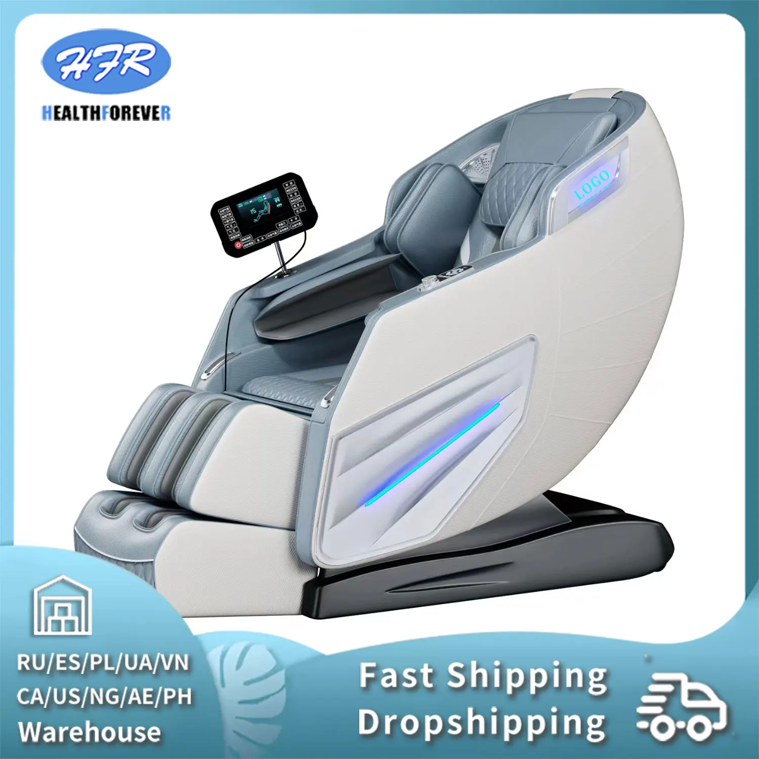 S-L Guide Rail 4D Fully Automatic Zero-gravity Relief Lumbar And Back Fatigue Capsule Luxury Electric Massage Chair massage chair household full body multifunctional automatic space capsule sl guide rail electric sofa for the elderly