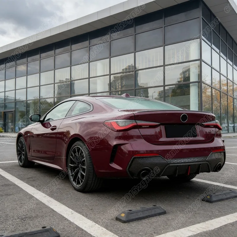 BMW 4 시리즈 G22 G23 쿠페 2020 2021 2022 2023 2024 차량용 리어 범퍼 LED 디퓨저 스포츠 스타일 스포일러 바디 개조 키트