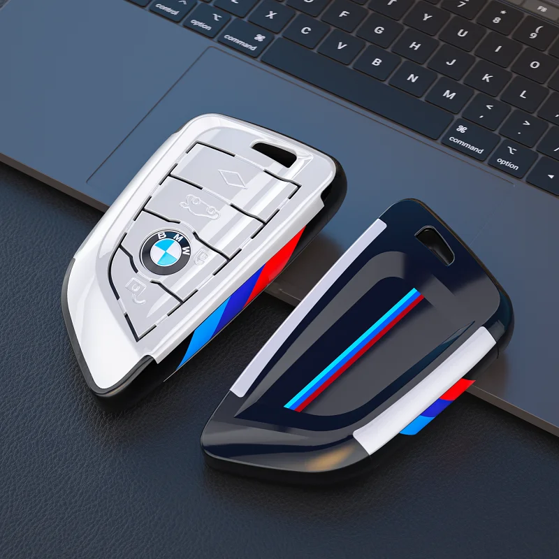 ABS Car Key Case Cover Shell Fob for BMW 1 2 3 4 5 6 7 Series X1 X3 X4 X5 X6 X7 F10 F20 F30 G20 G30 G01 F15 F16 G02 G05 F34 Bag for key case