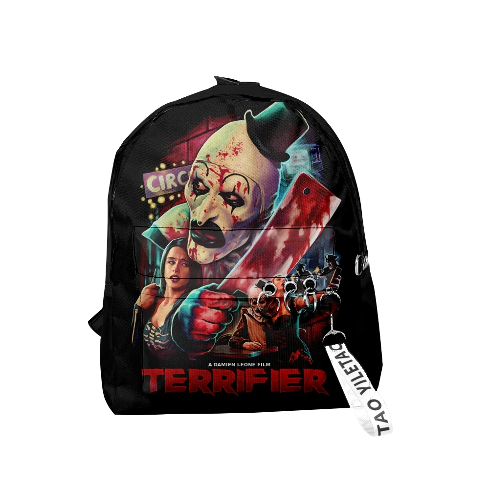 Terrifier Everybody Loves A Clown Backpack Unique Schoolbag Unisex Travel Bag Harajuku Daypacks Rucksack Zipper Bags