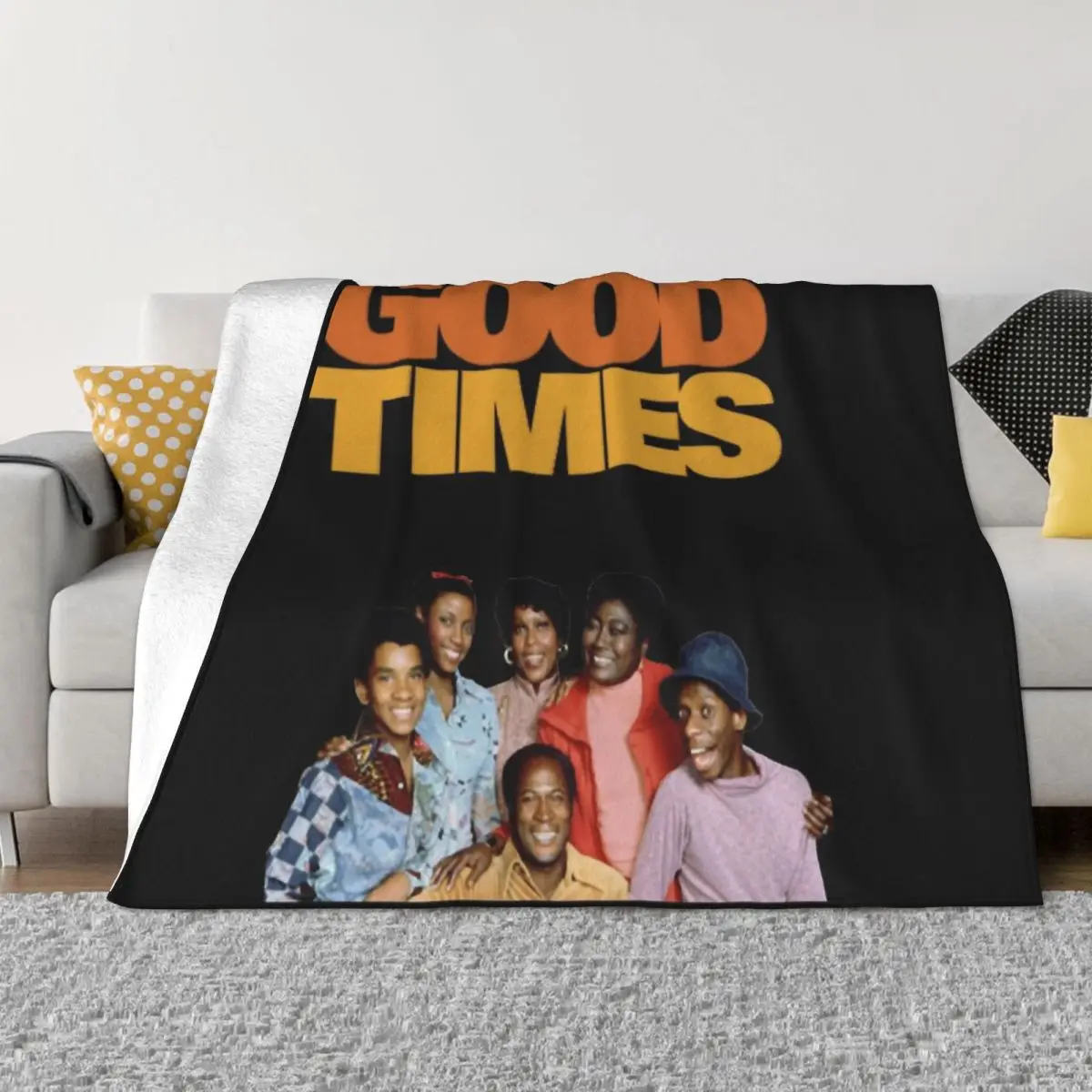 

Good Times 70s Cast Classic Throw Blanket decorative Furrys blankets and throws Blankets