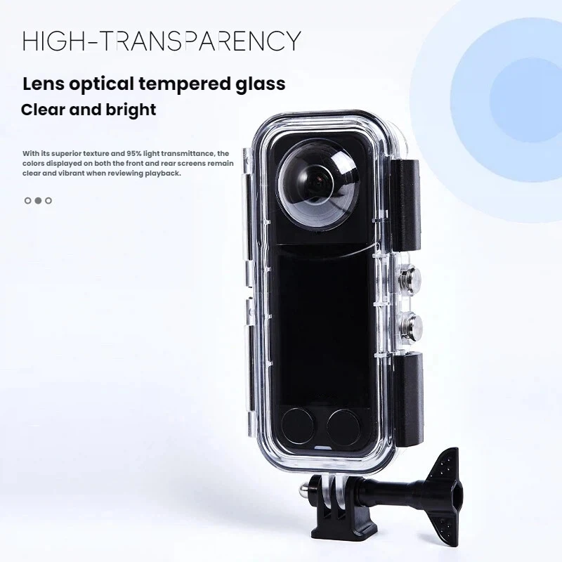 Invisible Dive Case For Insta360 X5 45M Underwater Waterproof Diving Housing Cover Protective Shell