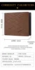 New Simple Stripe Embossing Leather Wallet Three-fold Leather Multiple Card Slots Card Holder Coin Wallet 3