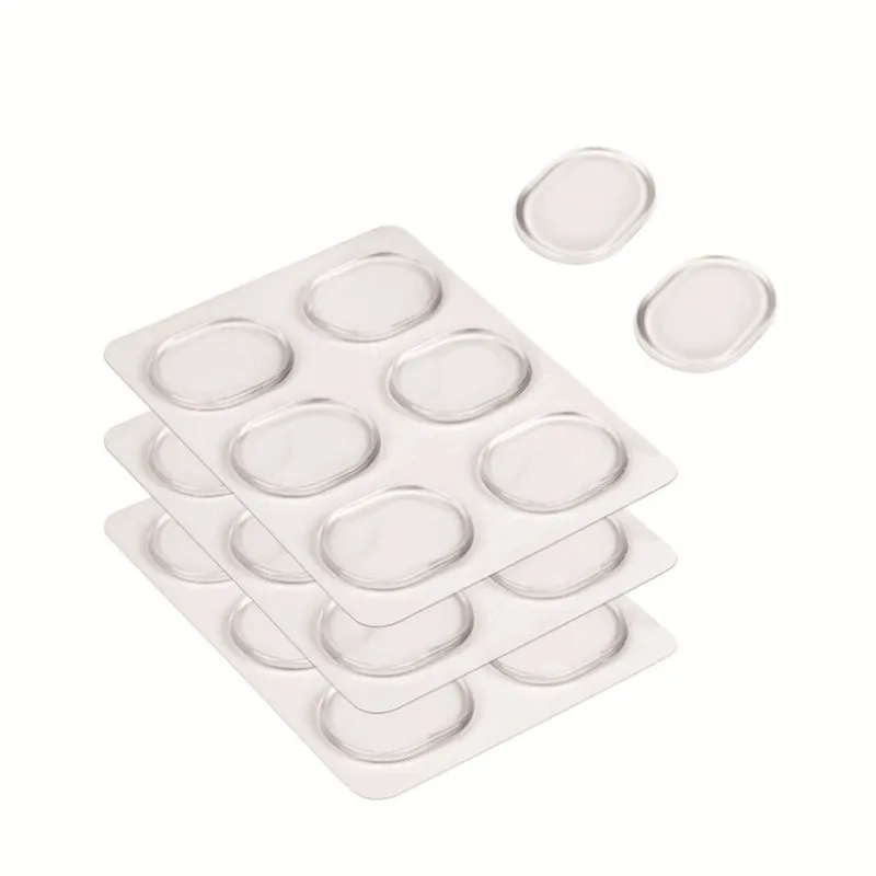 Ice Hockey Skate Anti Wear Ankle Anti Pain Patch 12pcs Silicone Ice Skate Shoe Pain Relief Patch Hockey Accessory