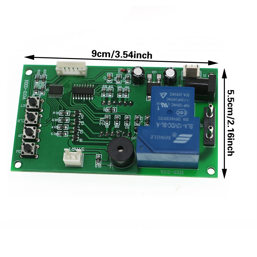 Description Picture 4 of item4 Digits Timer Control Board Coin Acceptor Massage Chair Water Tablero Arcade Vending Washing Machine Game Time Controller