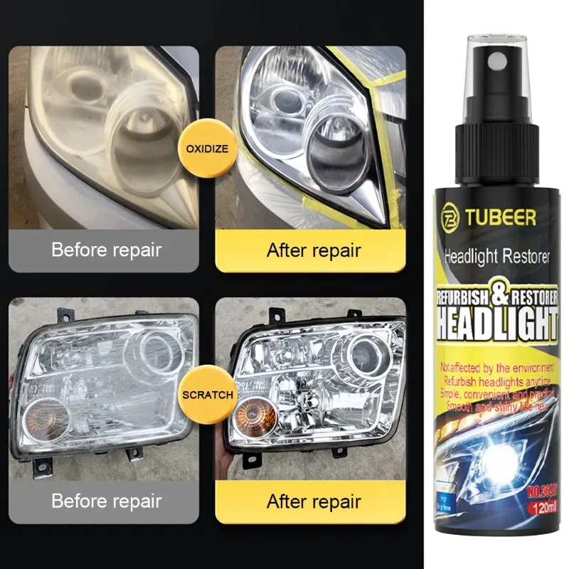 Headlight Restore Liquid Renovation Repair Liquid Car Detailing Headlight Lens Restorer Car Polish Cleaner Headlamp Repair
