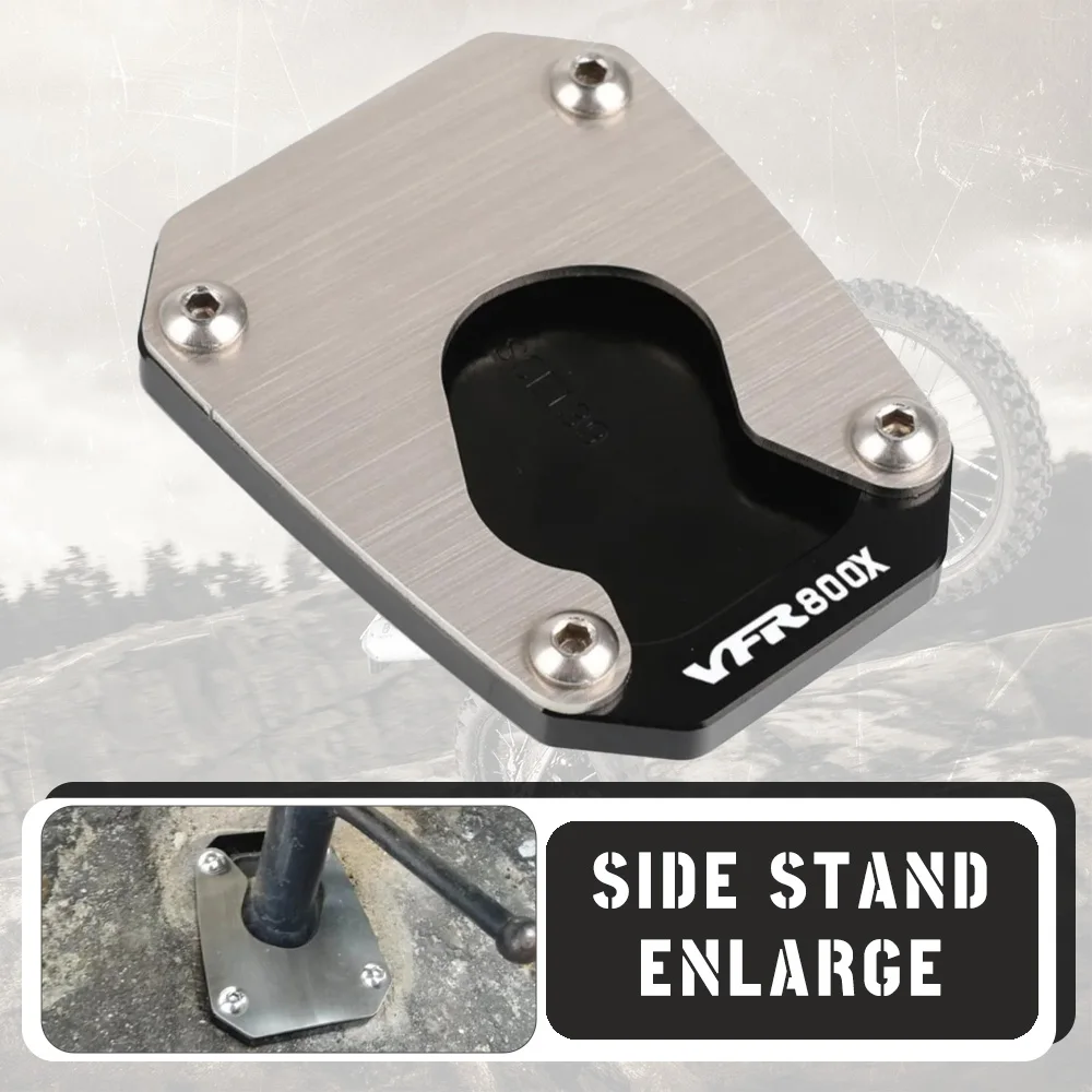 

VFR1200X For HONDA VFR 1200X VFR800X 1200 CROSSTOURER/DCT Accessories Kickstand Side Stand Enlarger Extension Pad Support Plate