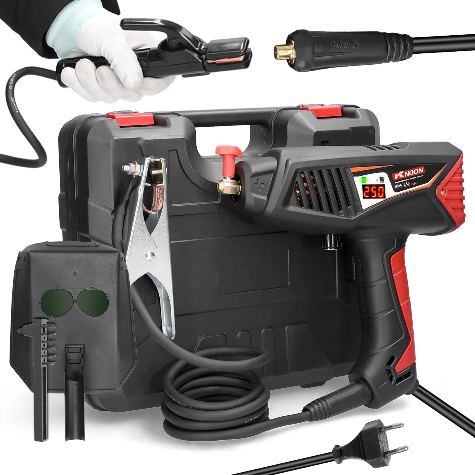 

Electric Welding Machine Intelligent Welders Digital Display Household Electric Welding Tools with Current Adjustment Knob